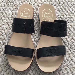 Jack Rogers Black Sandals